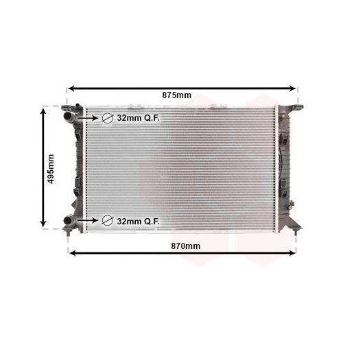 Van Wezel 03002292 Kühler Motorkühlung für Audi