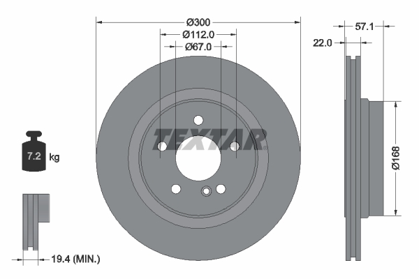 TEXTAR BREMSSCHEIBEN BELÄGE WK VORNE HINTEN für MERCEDES C-KLASSE W204 S204 C204