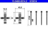 Ate 13.0460-0014.2 Zubehörsatz Scheibenbremsbelag Hinterachse Vorderachse Bmw
