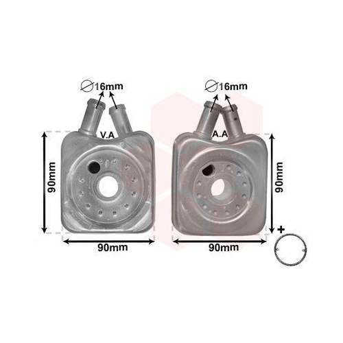 Original Van Wezel Ölkühler 58003106