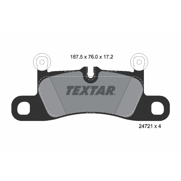 TEXTAR Bremsscheiben + Beläge für PORSCHE CAYENNE (92A) VW TOUAREG (7P) Hinten