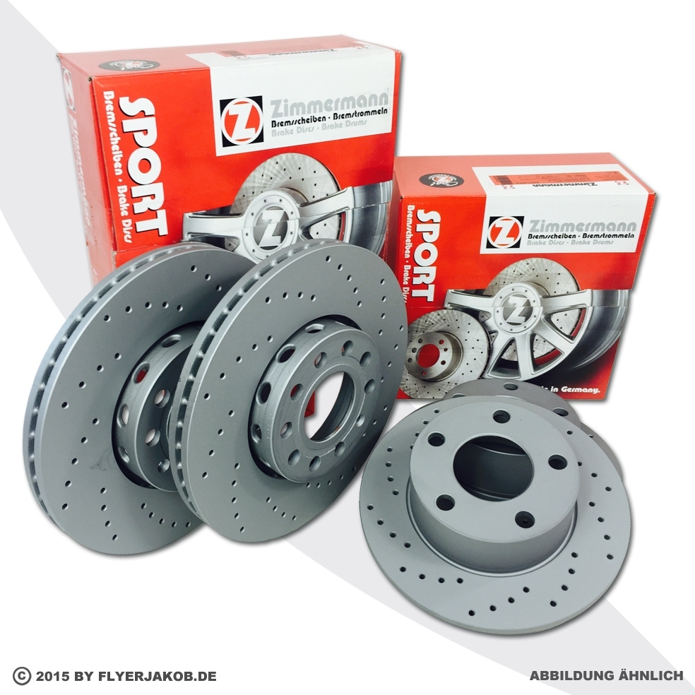 Zimmermann SPORT Bremsscheiben BMW E36 323i 328i vorne + hinten