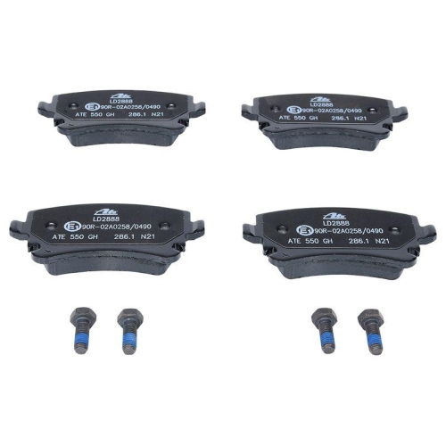 Ate 13.0470-2888.2 Bremsbelagsatz Scheibenbremse Hinterachse für Vag