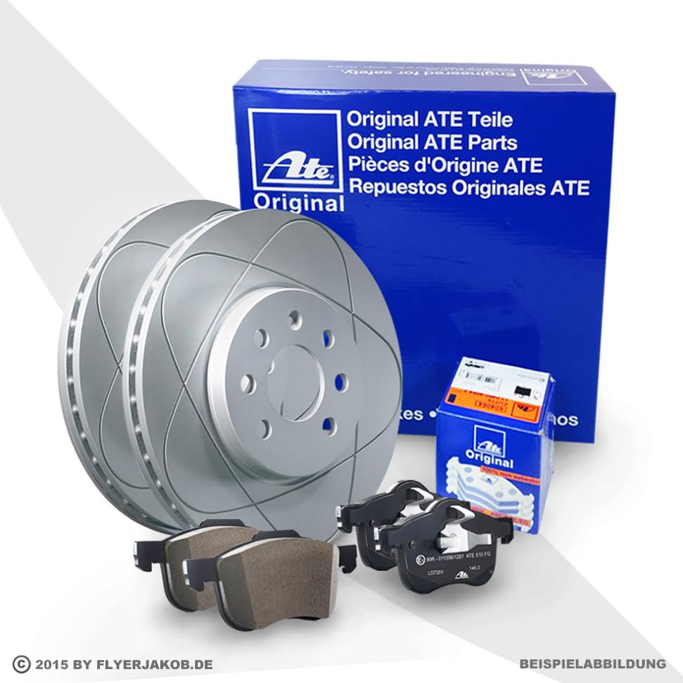 ATE Powerdisc Bremsscheiben 314Mm + Beläge vorne Für Audi A4 B9 8W + Audi A5 F5