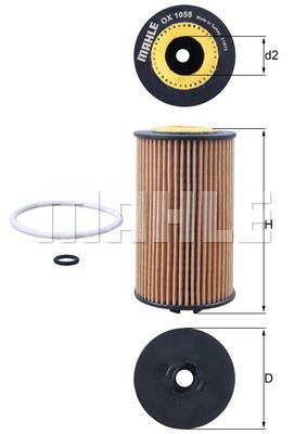 Knecht OX 1058D Ölfilter für Gmc Opel Vauxhall Chevrolet