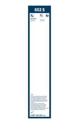 BOSCH Wischblattsatz 652S 3397118327
