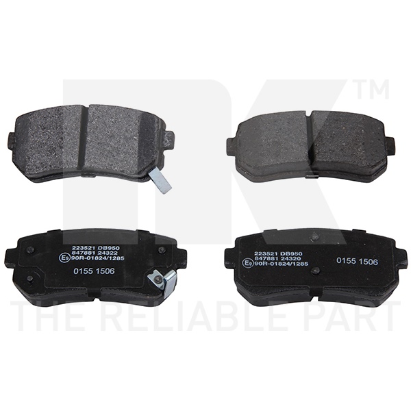 NK Bremsscheiben + Beläge vorne + hinten für KIA Sportage (Je) Nur 4Wd/Allrad
