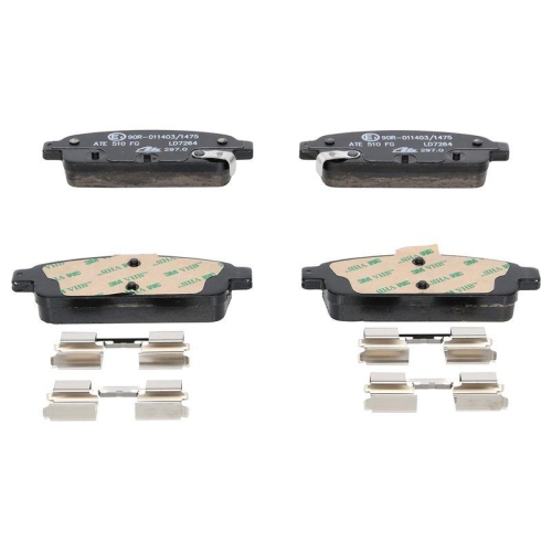 Ate 13.0470-7264.2 Bremsbelagsatz Scheibenbremse Hinterachse für Opel Vauxhall