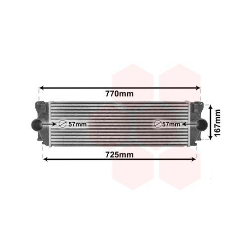 Van Wezel 30004396 Ladeluftkühler für Mercedes Benz Mercedes Benz Mercedes Benz
