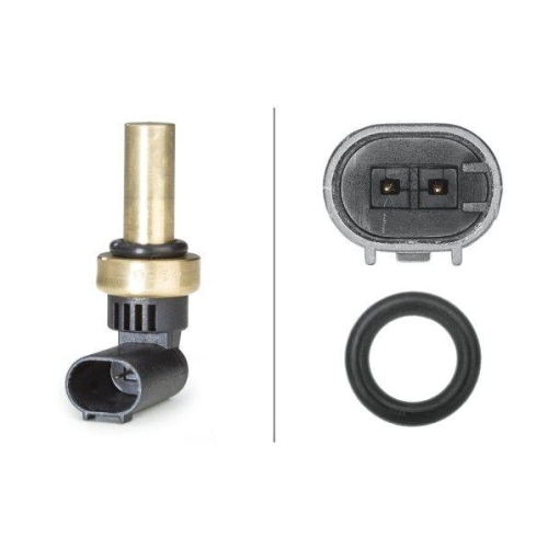 Hella 6PT 358 058-221 Sensor Kühlmitteltemperatur Hinten Vorne für Alfa Romeo