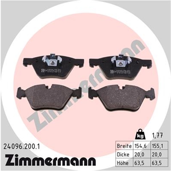 Zimmermann Sport Bremsscheiben + Beläge vorne + hinten für BMW 1Er E87 E81