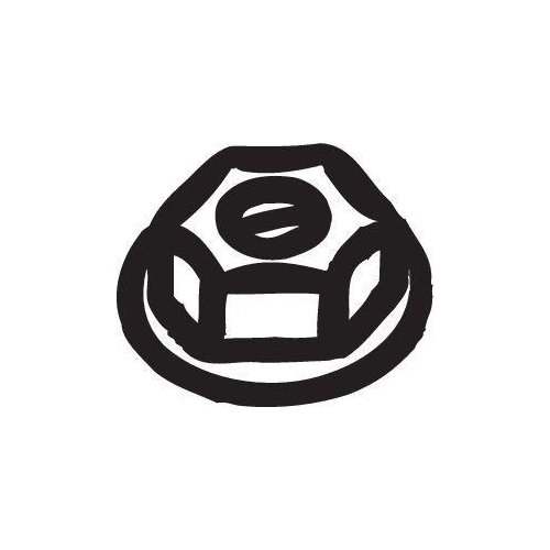 Bosal 258-047 Mutter Abgaskrümmer für Daihatsu Fiat Ford Honda Isuzu Mazda Opel