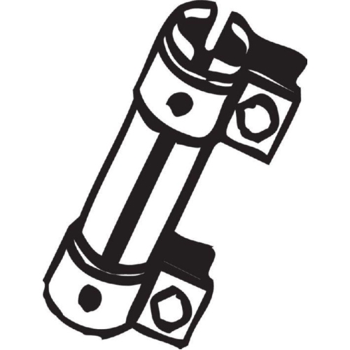 Bosal 265-119 Rohrverbinder Abgasanlage für Audi Seat Skoda VW