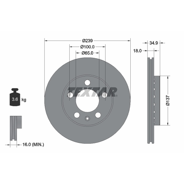 Textar Bremsscheiben Beläge Für Skoda Fabia I Ii 1Lm/1Lb Vw Fox 1Zn vorne