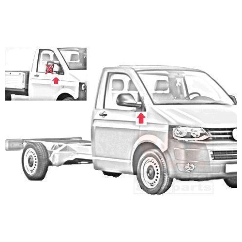 Van Wezel 5896837 Spiegelglas Außenspiegel Links für VW