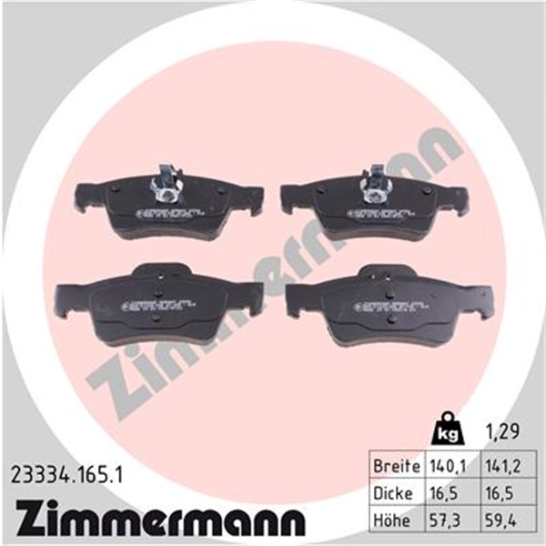 Zimmermann Sport Bremsscheiben Beläge Für Mercedes C218 C219 W211 W212 hinten