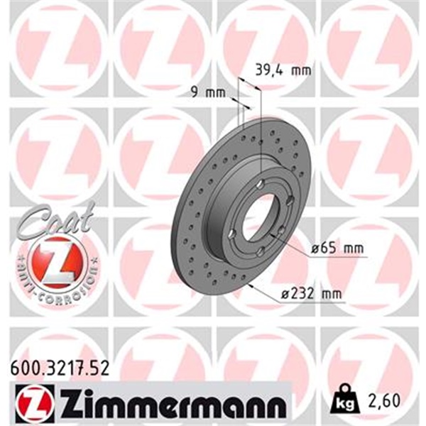Zimmermann Sport Bremsscheiben für VW Polo (6N2) 1.6 16V Gti vorne + hinten