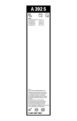 BOSCH Wischblattsatz A392S 3397007392