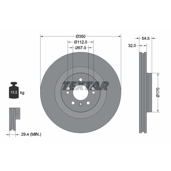 Textar Bremsscheiben Beläge Wk vorne für MERCEDES Ml 420 Cdi 4Matic