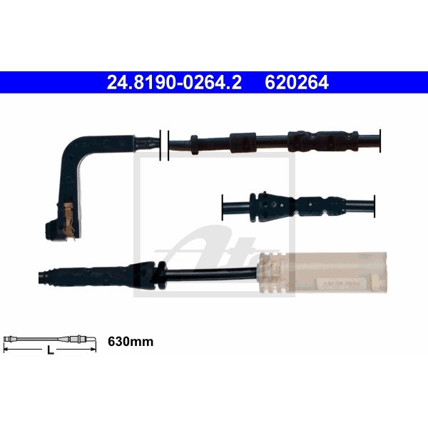 ORIGINAL ATE BREMSEN SET 2 BREMSSCHEIBEN POWER DISC 4 BREMSBELÄGE VORNE 