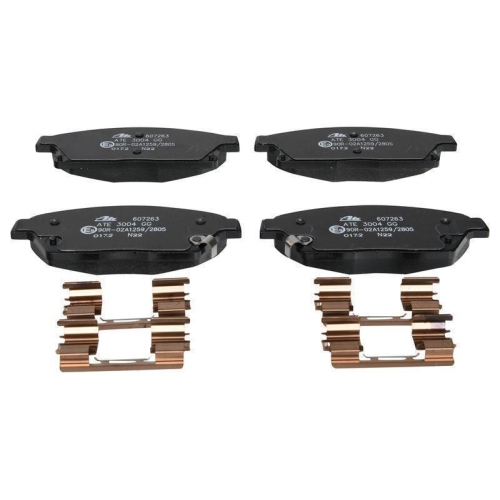 Ate 13.0460-7263.2 Bremsbelagsatz Scheibenbremse Vorderachse für Opel Vauxhall