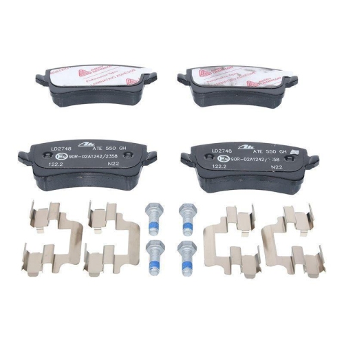 Ate 13.0470-2748.2 Bremsbelagsatz Scheibenbremse Hinterachse für Vag