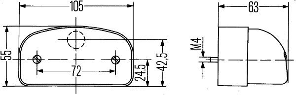 Original Hella Kennzeichenleuchte, C5W 2KA 001 386-281