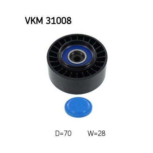Skf VKM 31008 Umlenk /führungsrolle Keilrippenriemen Mitte Rechts für Audi Seat