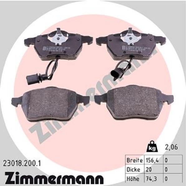 ZIMMERMANN BREMSSCHEIBEN BREMSEN SATZ VORNE HINTEN AUDI A4 8EC B7 2.0 TDI