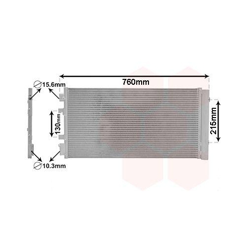 Van Wezel 43005483 Kondensator Klimaanlage für Renault