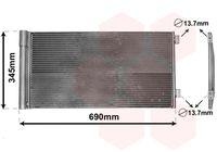 Van Wezel 06005414 Kondensator Klimaanlage für Bmw