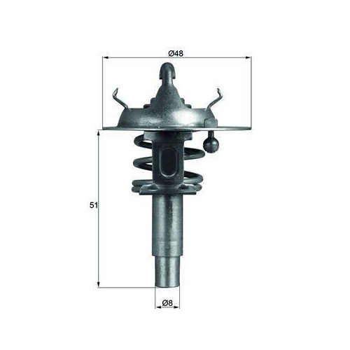 Mahle TX 106 90D Thermostat Kühlmittel für Mercedes Benz Mercedes Benz