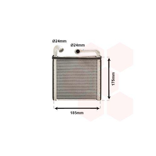 Van Wezel 03016385 Wärmetauscher Innenraumheizung für Alfa Romeo Audi Seat Skoda