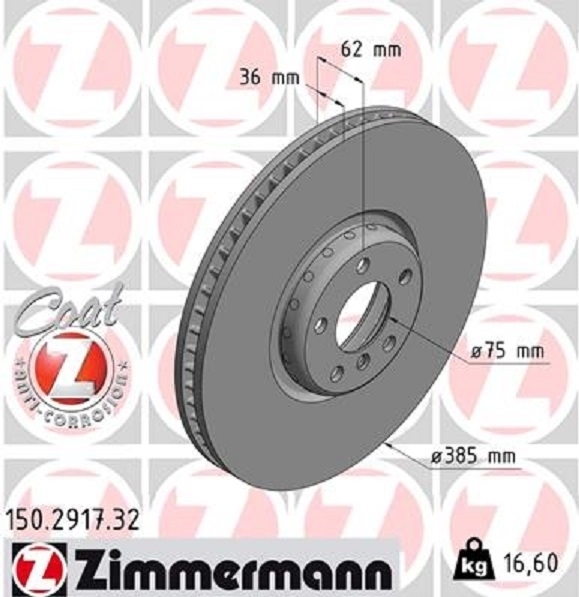  Zimmermann Formula F Bremsscheiben+ Beläge + Wako Für Bmw X5 X6 50I M50D vorne