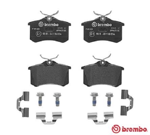 Brembo Bremsscheiben 253mm + Beläge Hinten Für Vw Golf 5 6 A3 8p Leon Octavia