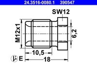 Ate 24.3516-0080.1 Überwurfschraube für Buessing Hanomag Henschel Kässbohrer Man