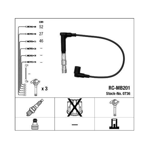Ngk 0736 Zündleitungssatz