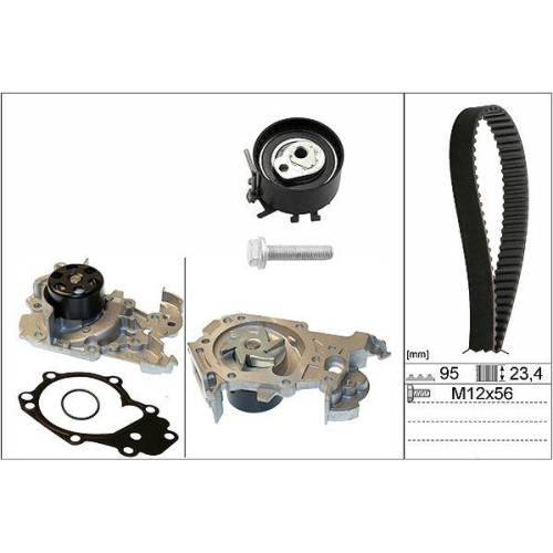 Schaeffler Ina 530 0195 30 Wasserpumpe + Zahnriemensatz für Nissan Renault Dacia
