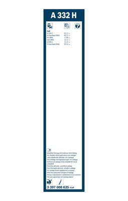 BOSCH Wischblatt A332H 3397008635