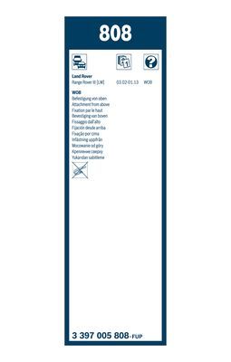 BOSCH Wischblattsatz 808 3397005808