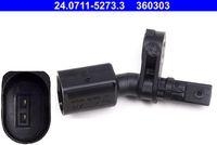 Ate 24.0711-5273.3 Sensor Raddrehzahl Vorderachse Links für Seat Skoda Vag