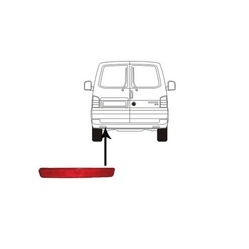 Van Wezel 5896929 Rückstrahler Stoßfänger Links für VW