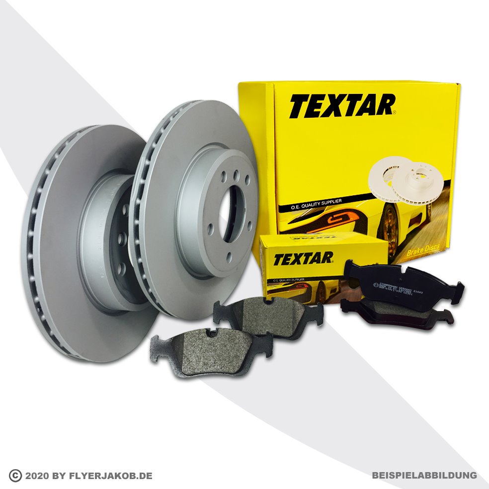 Textar Bremsenset vorne Bremsscheiben + Bremsbeläge für MITSUBISHI Asx