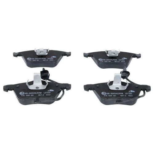 Ate 13.0470-7201.2 Bremsbelagsatz Scheibenbremse Vorderachse für Seat Vag
