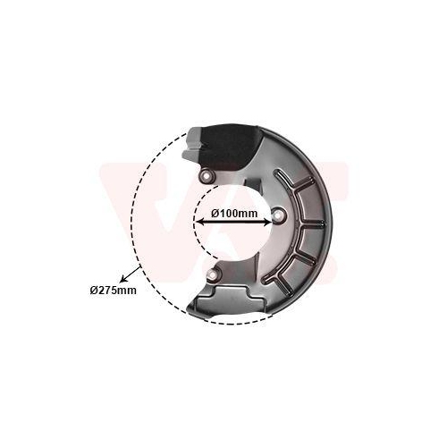 Van Wezel 5829371 Spritzblech Bremsscheibe Vorderachse Links für Audi Seat Skoda