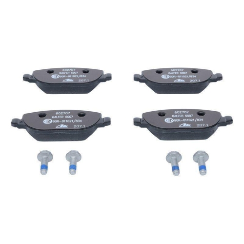 Ate 13.0460-2707.2 Bremsbelagsatz Scheibenbremse Hinterachse für Fiat