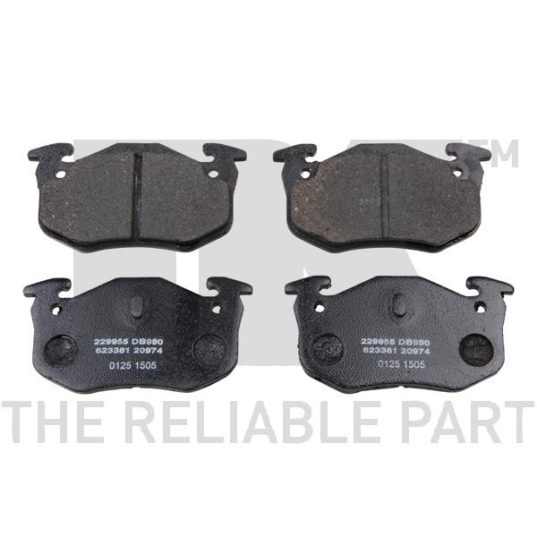 NK Bremsscheiben 247mm Beläge hinten für CITROEN Saxo Xsara Zx PEUGEOT 206 306