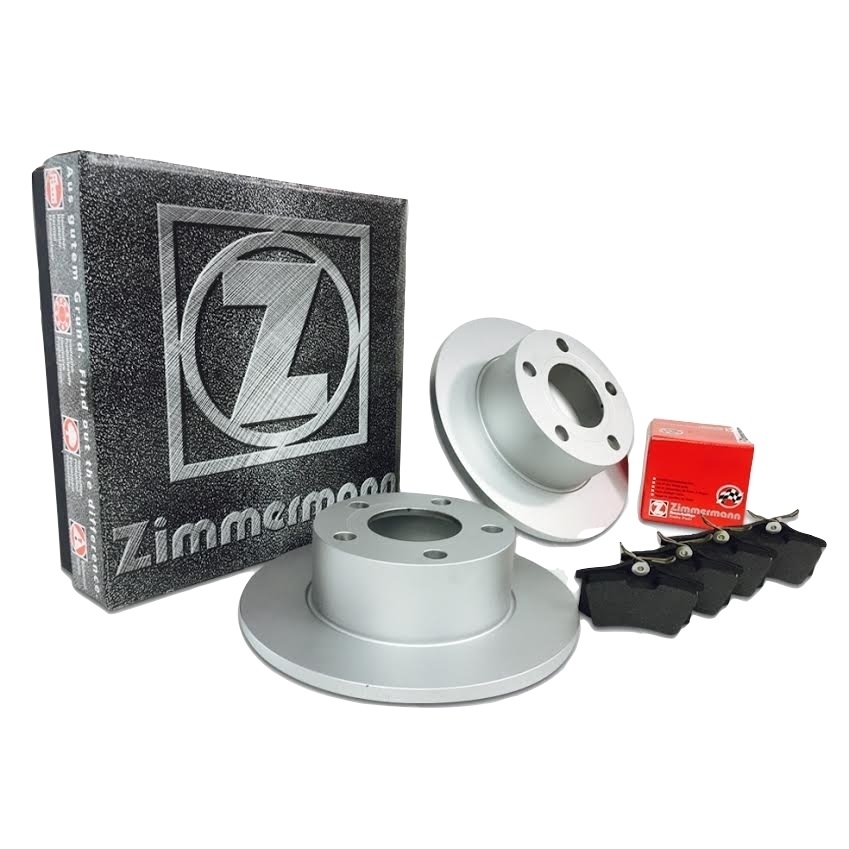 Zimmermann Bremsen Bremsscheiben Klötze Bremsbeläge Hinten Vw Golf 4 230 mm Voll beschichtet