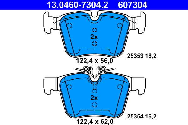 ATE BREMSSCHEIBEN + BELÄGE HINTEN für MERCEDES C-KLASSE W205 S205 A205 C205