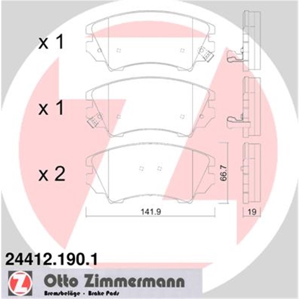 Zimmermann Bremsscheiben + Beläge vorne Opel Insignia 17 Zoll